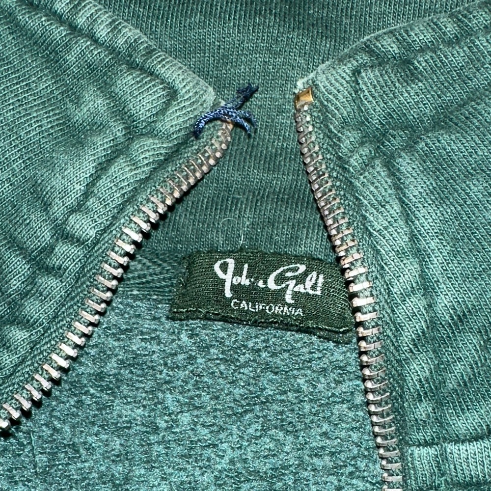 Brandy Melville Green Quarter Zip up Sweatshirt - Picture 5 of 5
